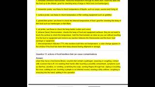 PDF Download SERVSAFE CHAPTER 3 & 4 EXAM QUESTIONS Actual Qs and Ans - Expert-Verified Explanation