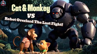 ๐ฑ๐Cat & Monkey vs๐คRobot Overlord โ The Last Fight!โก