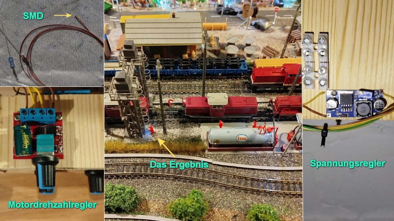 Modelleisenbahn Spur N, Eisenbahnbetriebsbedienstete, Signalleuchte einbauen