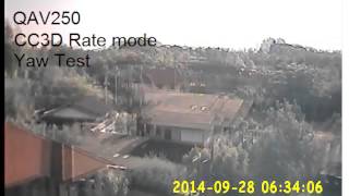 QAV250 CC3D Flip and YAW Test