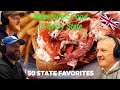 The Most Iconic Food In Every State REACTION!! | OFFICE BLOKES REACT!!