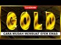 Cara Membuat Efek GOLD dengan CorelDraw - Tutorial CorelDraw