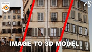 Convert Image of Building to 3D Model using Blender