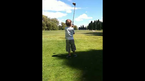 Charlie golfing