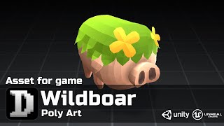 Poly Art - Wildboar