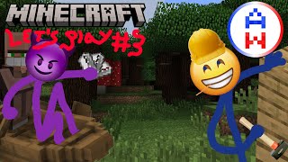 ((Minecraft)) - Alek & Oliver Lets Play #3 - Building Base And Iron Farm!