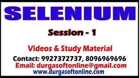 Selenium Tutorials  | Session - 1 | Selenium Introduction | By Mahesh Sir