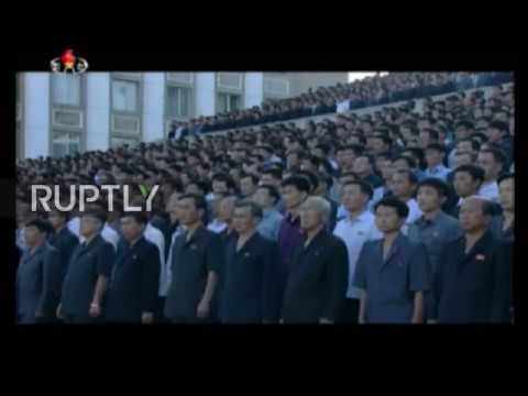 North Korea: Mass rally held in support of Kim Jong-un against Donald Trump