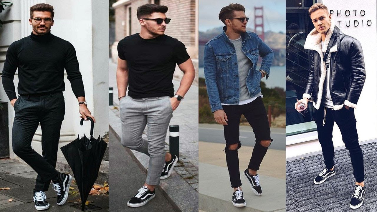 How To Wear Black Sneaker 2021 | How To Perfect Latest Style Black Sneaker | Men's Trendy Outfits