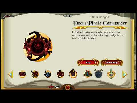 AQW - Bonus Pack Review [DOOM PIRATE COMMANDER] (UPGRADE PACK)