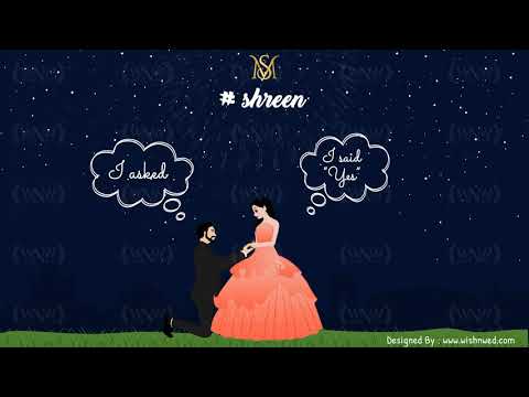 A Dreamy Engagement Invitation Video With A Beautiful Proposal Story! | WhatsApp Wedding Invitations