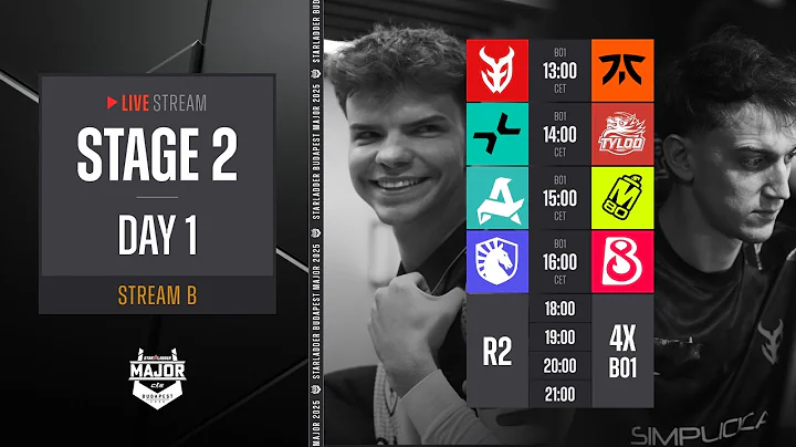 [Part 2/2] English Stream B | StarLadder Budapest Major 2025 - Stage 2 - Day 1