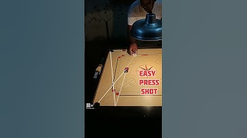 CARROM TRICK SHOT || EASY PRESS SHOT || QUEEN COVER IN ONE SHOT ||