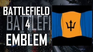 Battlefield 4 / BF4 : Barbados Flag Emblem Tutorial
