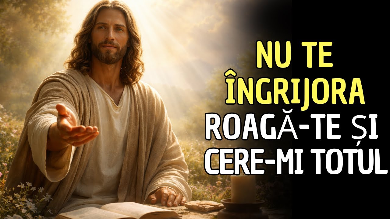 ASTĂZI DUMNEZEU ÎȚI SPUNE: NU TE ÎNGRIJORA DE NIMIC, ROAGĂ-TE ȘI CERE TOT CE AI NEVOIE