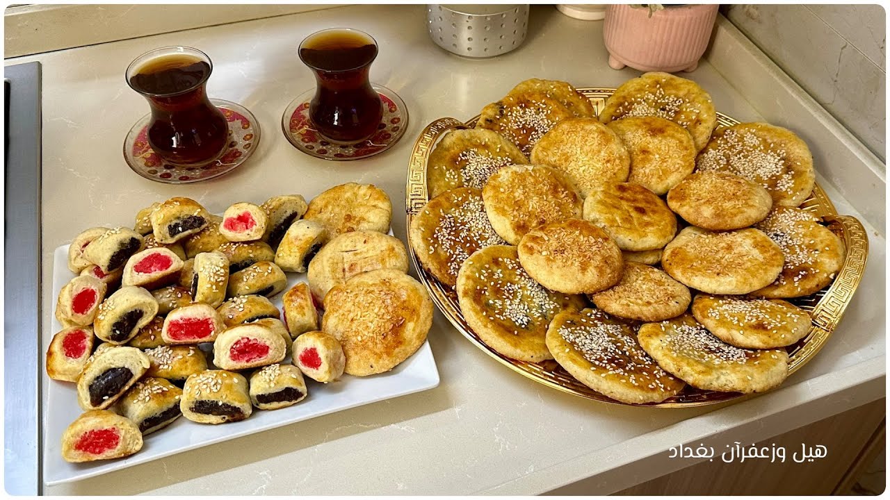 للتوزيع والثواب خفيفي تمر وحلقوم بعجينة رهيبة وطعم جديد كليجة عراقية
