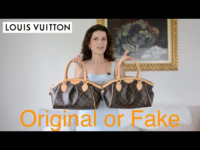 Real VS Fake Louis Vuitton Tivoli PM Monogram Satchel Bag 