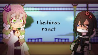 Hashiras react to Tanjirou and Nezuko // demon slayer // gacha