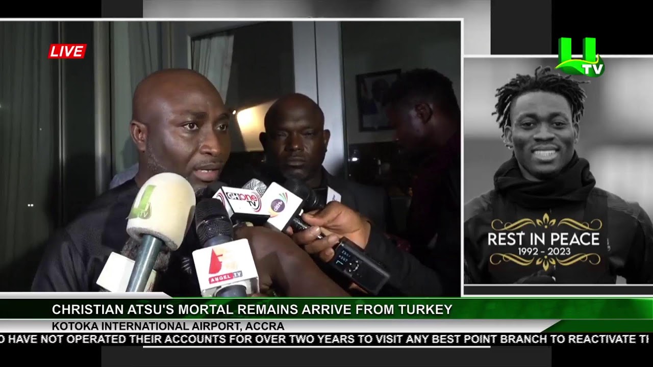 ARRIVAL OF CHRISTAIN ATSU’S MORTAL REMAINS AT KOTOKA INTERNATIONAL AIRPORT   19/02/23