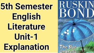 DU SOL 5th Semester | English Language | unit 1 The blue umbrella by Ruskin bond |#sol#solupdate#du