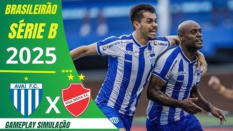 AVAI X VILA NOVA (AO VIVO) COM IMAGENS BRASILEIRÃO SÉRIE B HOJE SIMULAÇÃO NO PES 21