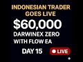 Indonesian Automated Trader Goes LIVE: $60,000 Darwinex Zero with Flow EA – Day 15