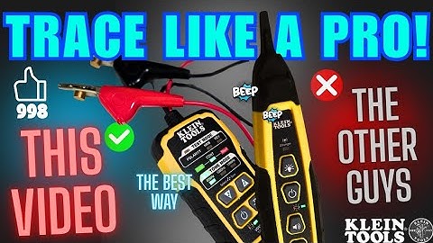 Klein Tone generator/ probe  - How to use a Toner The RIGHT way! 