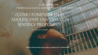 Plática de formación para papás y padrinos de confirmación