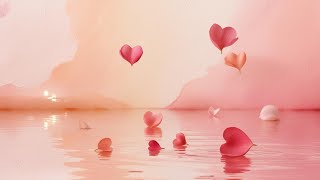 Falling Heart Tv Art |  Soft Romance | Shabby Chic Hearts | 4K Frame TV Art screenshot 2