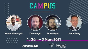 CAMPUS 4.0 1. Gün | Yunus Altunbıçak - Can Altıgül & Burak Uyan - Umut Genç | Hacettepe AI Club
