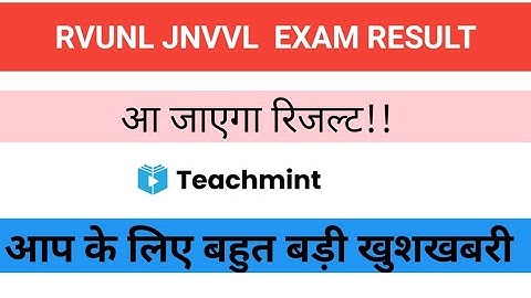 Rvunl junior accountant result 2021|jvvnl junior accountant result date 2021|rvunl,jvvnl |teachmint