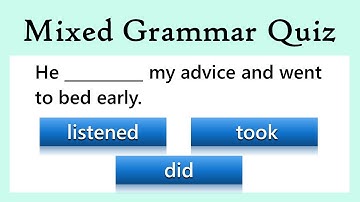 Mixed English Grammar Test | Can You Pass?