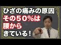 ひざの痛みの原因の50%は腰からきている!?