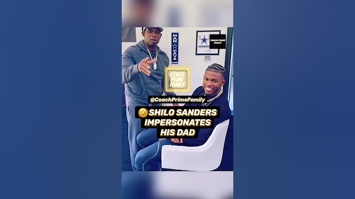 SHILO SANDERS Impersonates Coach Prime #shilosanders #coachprime #shorts