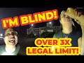 Entitled Drunk Fakes Blindness & Grabs Officer DUI Driver Arrested