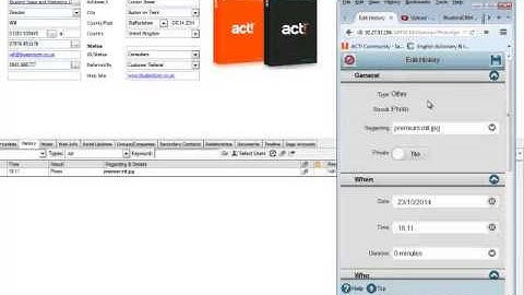 Swiftpage Act! v17 CRM Walkthrough - Uploading photo images via Act! Premium Mobile