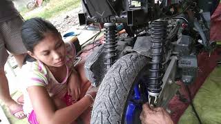 Honda Click 125 Dual Shock Absorber Modification