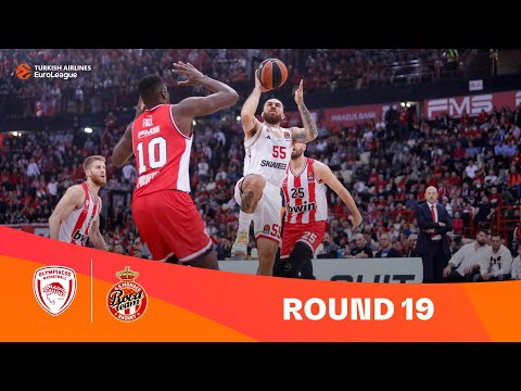 Olympiacos-AS Monaco | Round 19 Highlights | 2023-24 Turkish Airlines EuroLeague