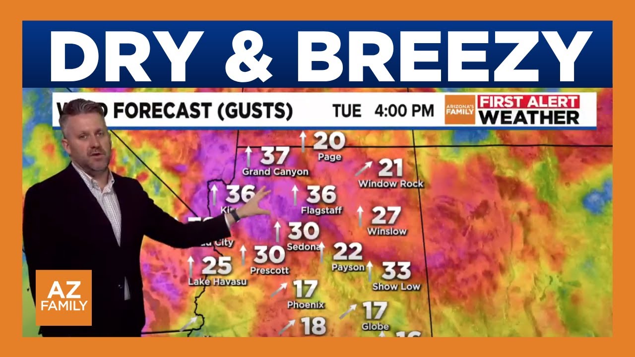 Storms subside, dry and breezy weather on the way - YouTube