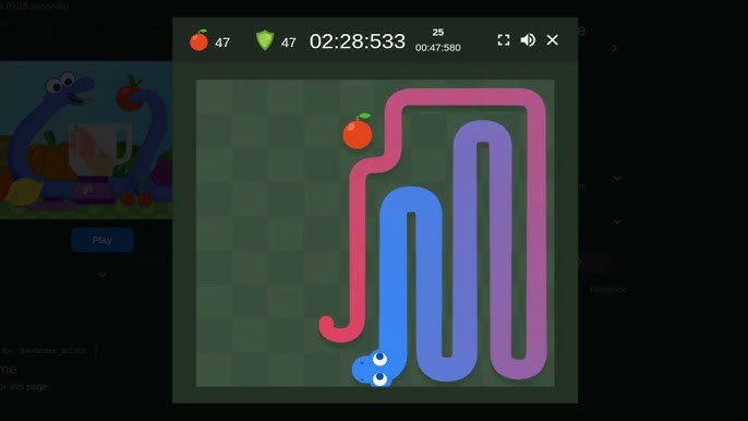 Google Snake (Web) high score by wcked42