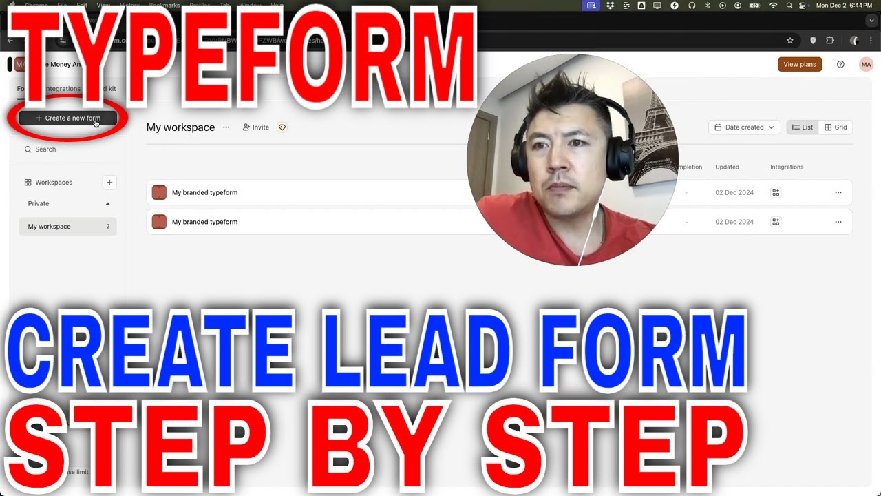 How To Create Lead Form In Typeform 🔴 - YouTube