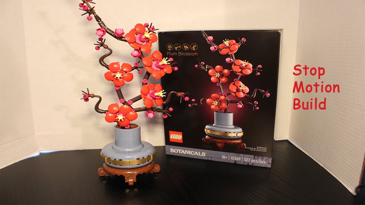Lego Botanicals Plum Blossom:10369 | Stop Motion Build - YouTube