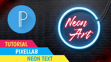 Cara Membuat Neon Text Di Android | Pixellab Tutorial