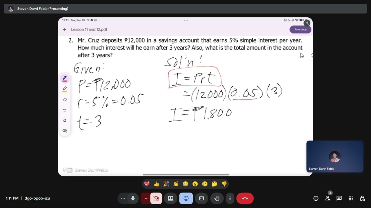 SHS General Mathematics Lesson 11: Interest