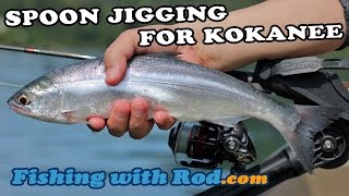 HOW TO JIG FOR KOKANEE SALMON WITH A SPOON | Fishing with Rod