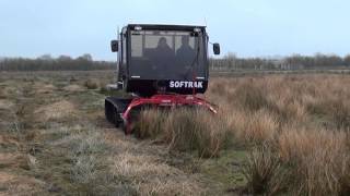 Softrak Cutting Rush on the  RSPB's reserve Malltraeth  Anglesey