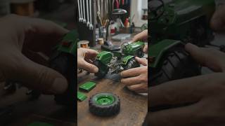 Mini Green Tractor Build 🚜 | DIY Tractor Assembly Step by Step | Satisfying Mini Farming Project #yt