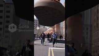 One Step At A Time Redhead Giantess Takes Over