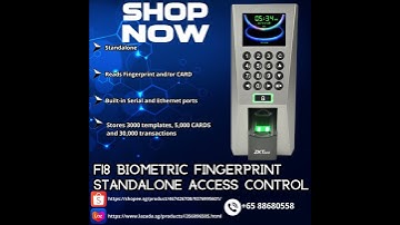 F18 Biometric Fingerprint Standalone Access Control