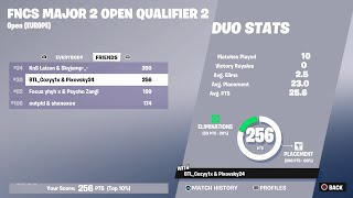 30th in FNCS Finals & Qualified Upper Bracket on Console